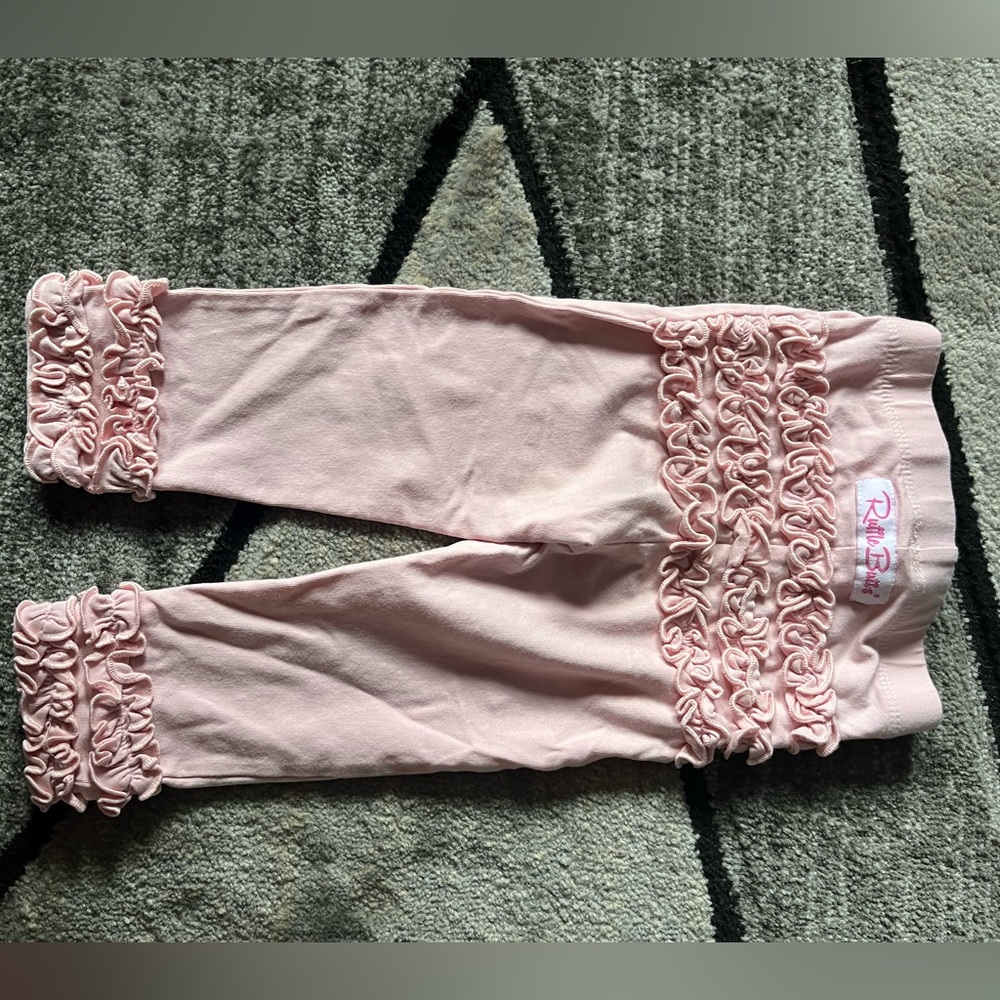 RuffleButts pink leggings size 12-24 months